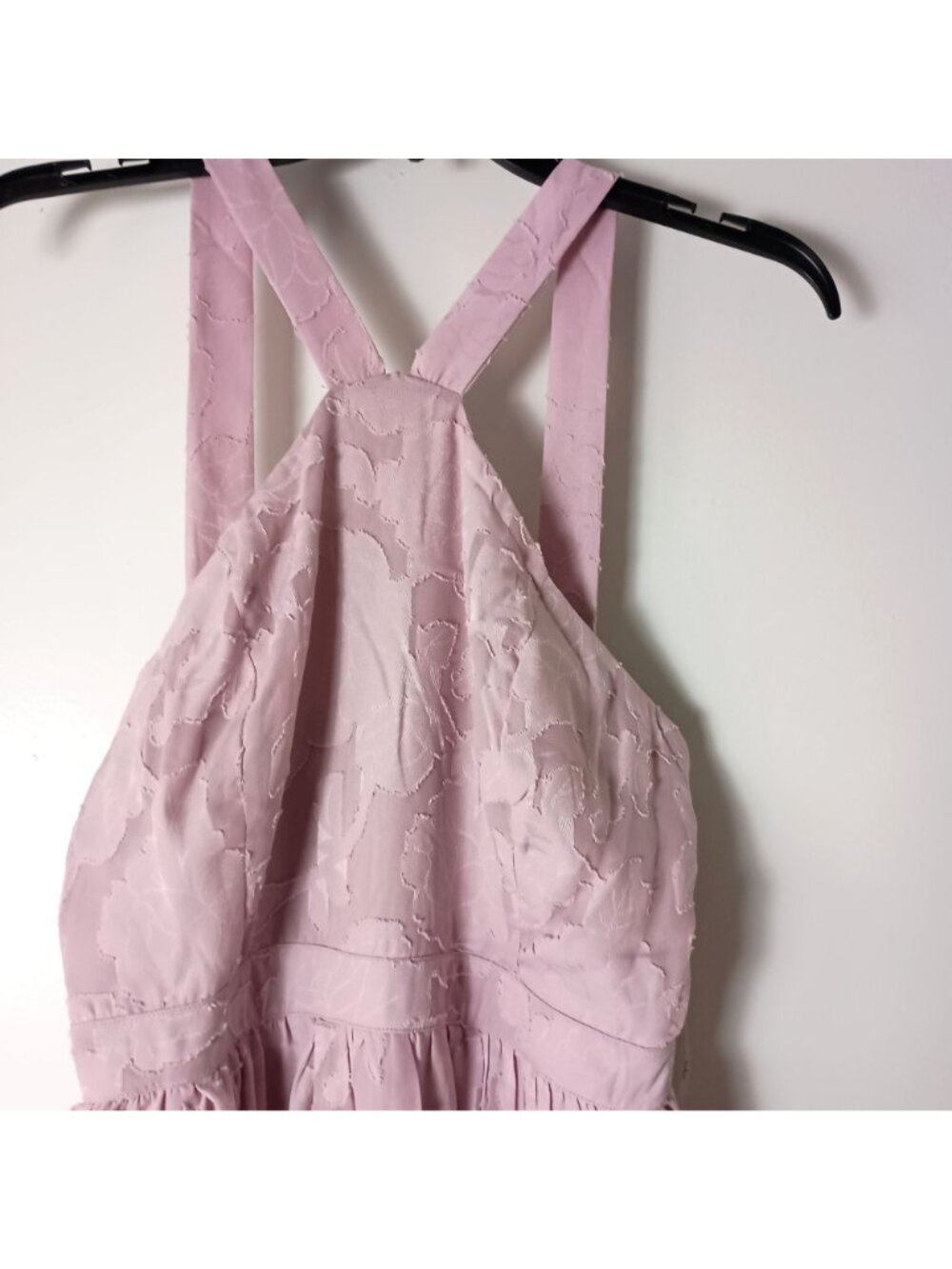 Lulus Love Beyond Mauve Burnout Floral Maxi Dress Women M NWT Wedding Guest - Picture 9 of 12